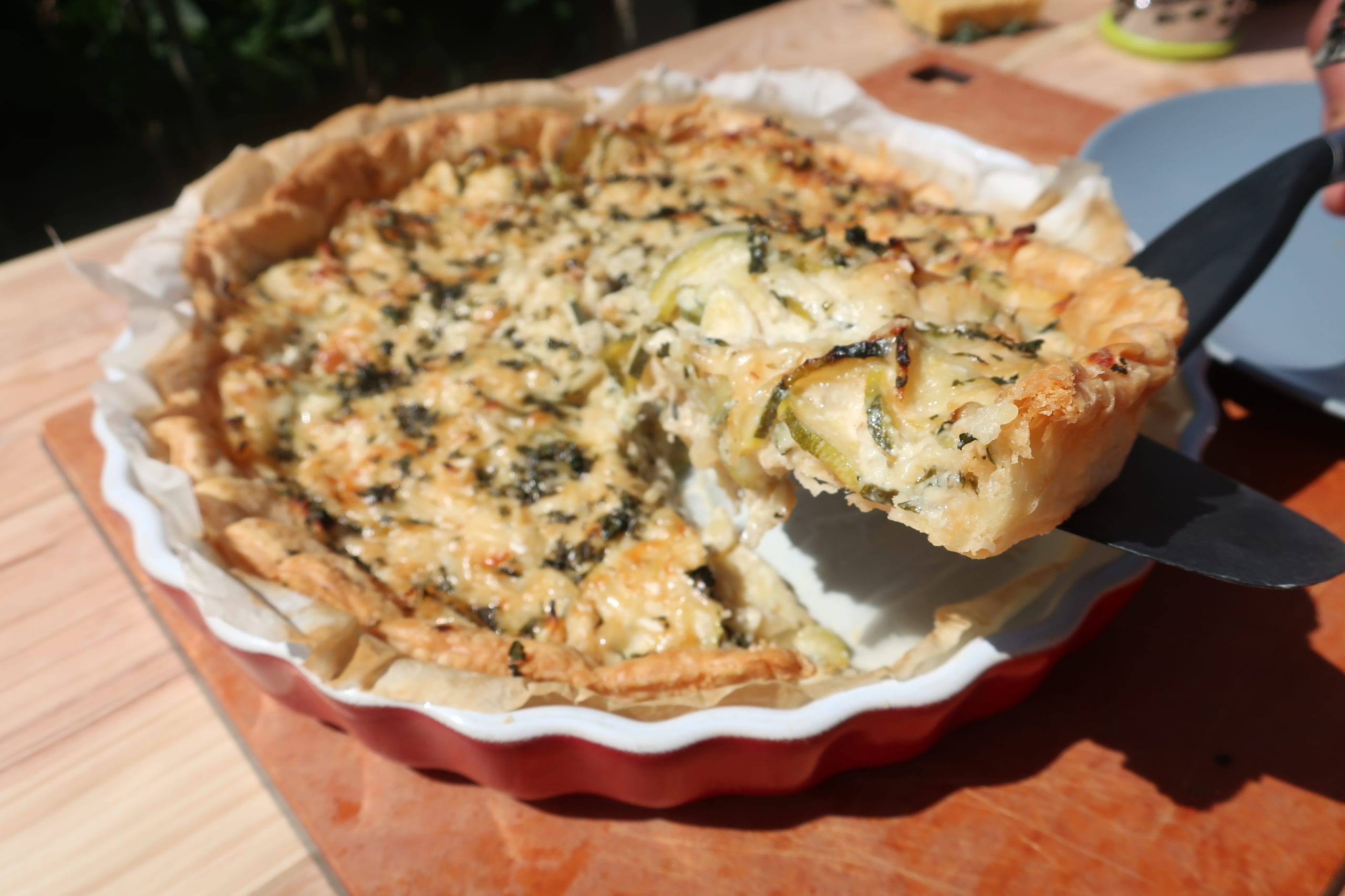 recette de cuisine facile de tarte à la courgette