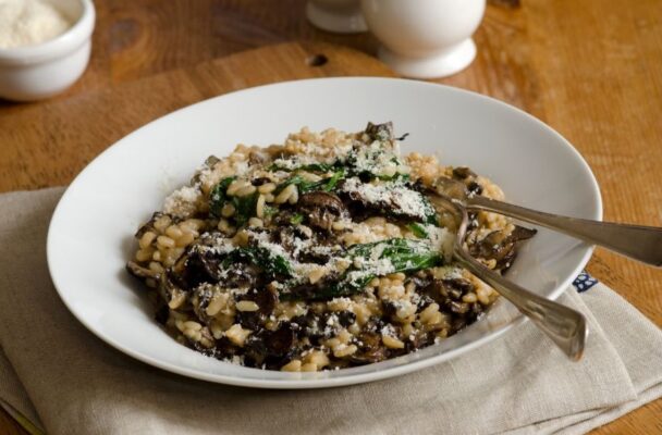 Recettes de cuisine faciles convicook de risotto champignon epinard