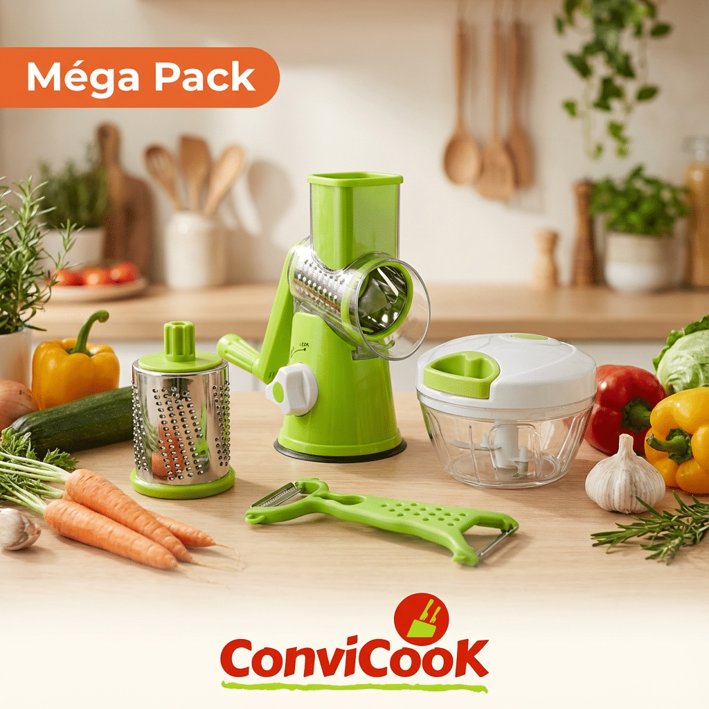 Pack Cuisine Essentiel 3 en 1 Vert – Convicook