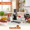 Pack Cuisine Essentiel 3 en 1 Noir et Rouge – Convicook