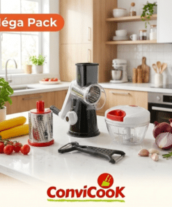 Pack Cuisine Essentiel 3 en 1 Noir et Rouge – Convicook